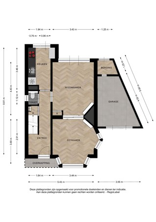 Floorplan - Everhard Van Bronkhorststraat 2, 7412 DL Deventer